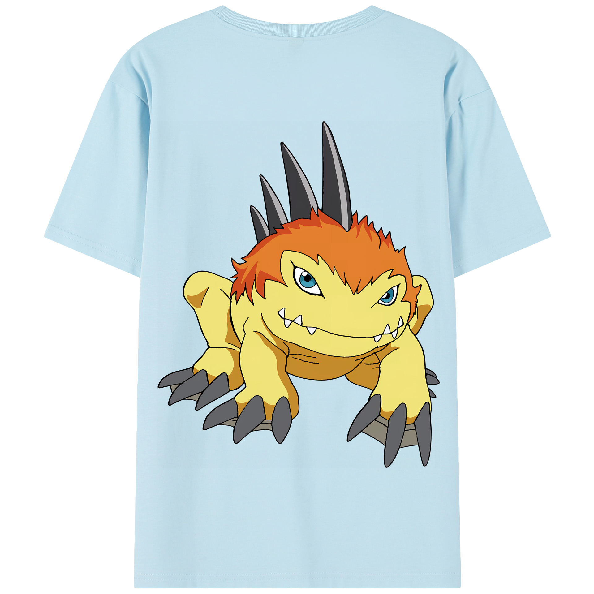 （画像用） Digimon デジタルモンスター/デジモン 綿100％半袖Tシャツ（背面プリント）